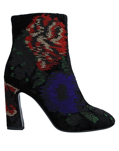 ROGER VIVIER Ankle boot Black Textile fibers