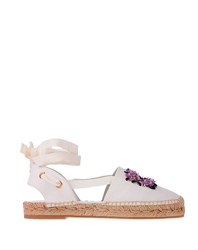 ROGER VIVIER Espadrilles White Textile fibers