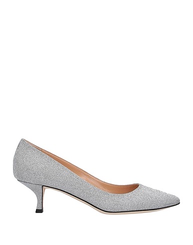 SERGIO ROSSI Pump Silver Leather