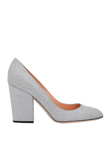 SERGIO ROSSI Pump Silver Soft Leather