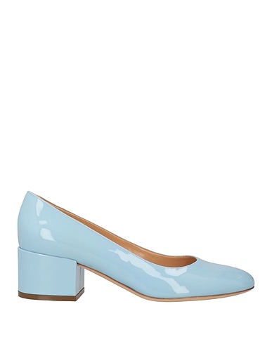 SERGIO ROSSI Court Sky blue Soft Leather