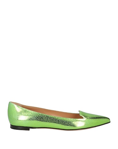 SERGIO ROSSI Loafers Lime green Leather