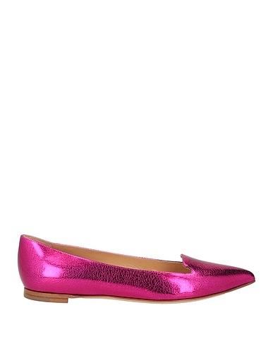 SERGIO ROSSI Loafers Magenta Leather