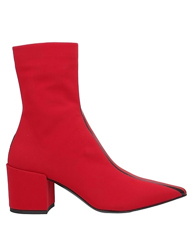 ELENA IACHI Stivaletti Rosso Fibre tessili