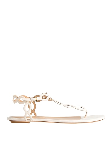 SERGIO ROSSI Flip flops Ivory Leather