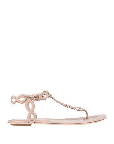 Sergio Rossi Toe Strap Sandals In Beige