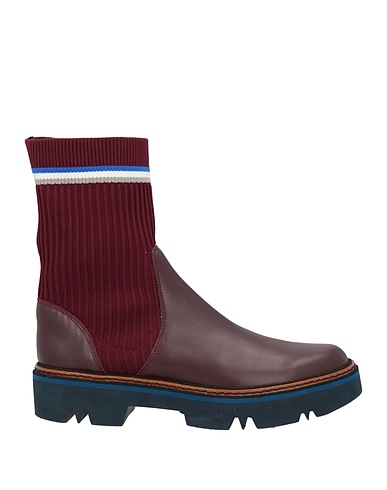 POLLINI Ankle boots Calfskin, Textile fibres