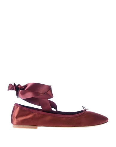 TORY BURCH Ballet flats Burgundy Textile fibers