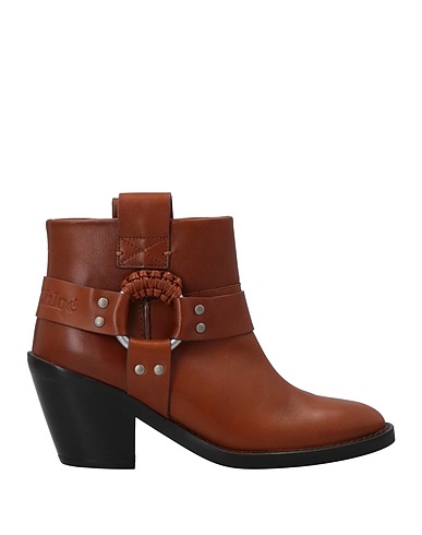 SEE BY CHLOÉ Ankle boot Tan Calfskin