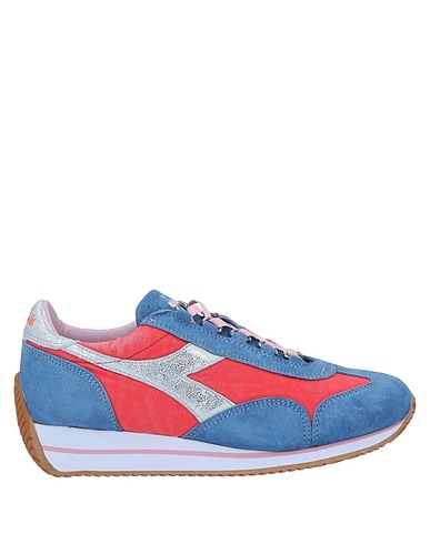 DIADORA HERITAGE Sneakers Azul pastel Cuero, Fibras textiles