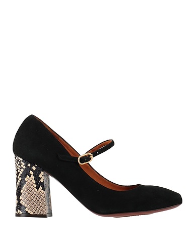 CHIE MIHARA Pumps VACHE
 Schwarz Leder, Gewebefasern