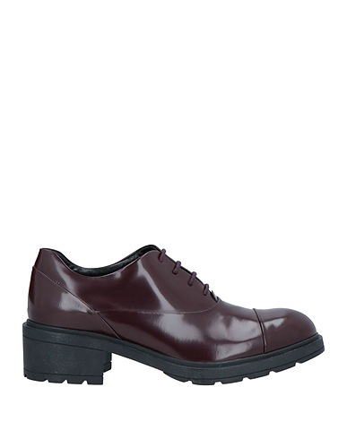 HOGAN Laced shoes Burgundy Soft Leather