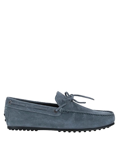 TOD'S Loafers Slate blue Soft Leather