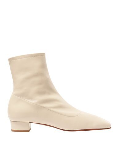 By Far Este 30mm Square-toe Ankle Boots In Ivory