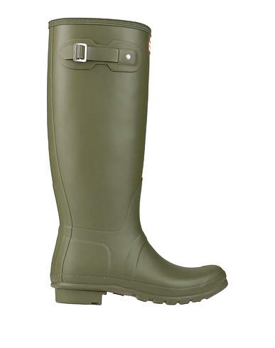 HUNTER Boots Dark green Rubber