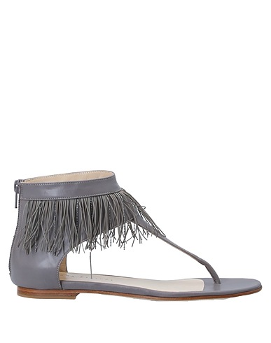 FABIANA FILIPPI Flip flops Grey Leather