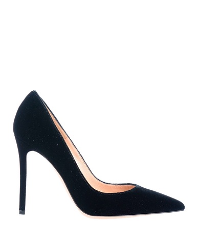 GIANVITO ROSSI Pumps Schwarz Gewebefasern