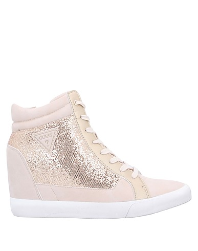 GUESS Sneakers Beige Textile fibres
