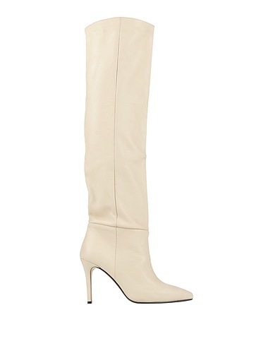 L'ARIANNA Boots Ivory Soft Leather