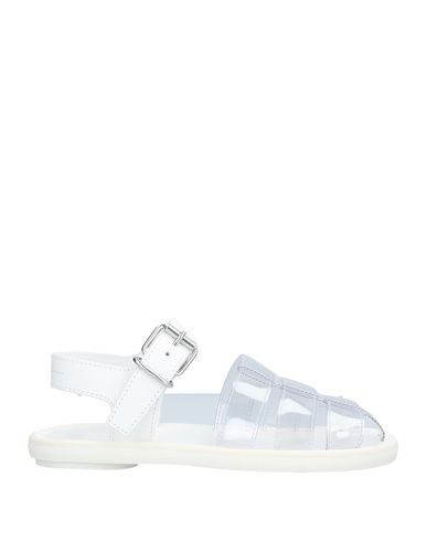 MM6 MAISON MARGIELA MM6 MAISON MARGIELA WOMAN SANDALS WHITE SIZE 7.5 RUBBER, SOFT LEATHER,11766676OW 7