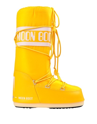 MOON BOOT Boots MOON BOOT NYLON 
 Yellow Textile fibers