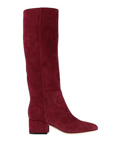 SERGIO ROSSI Stiefel Bordeaux Leder