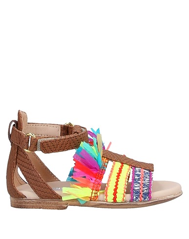 FLORENS LE PICCOLE Sandals Brown Other Fibres