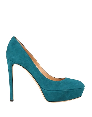 SERGIO ROSSI Pump Deep teal Leather
