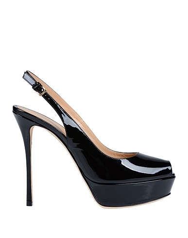 SERGIO ROSSI Sandals Black Calfskin
