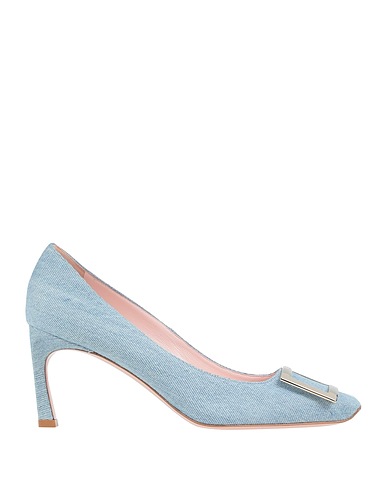 ROGER VIVIER Pump Azure Textile fibers