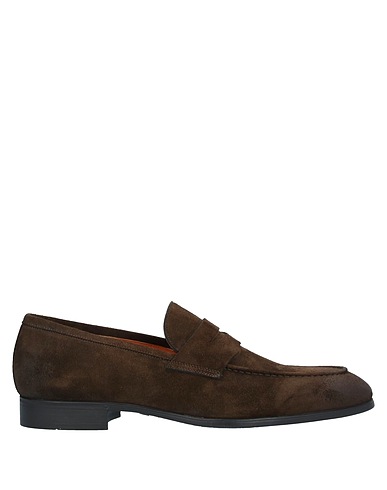 SANTONI Mocassino Testa di moro Pelle