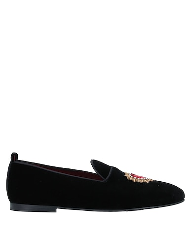 DOLCE&GABBANA Loafers Black Textile fibres