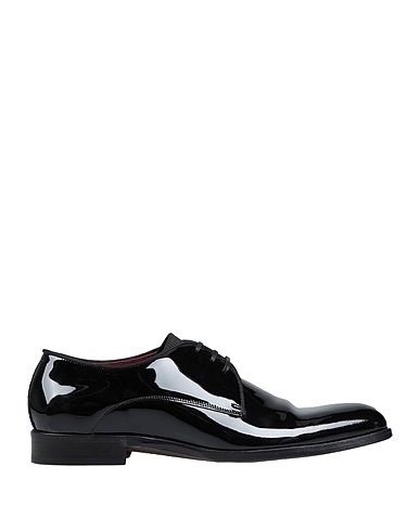 DOLCE&GABBANA Laced shoes Black Soft Leather