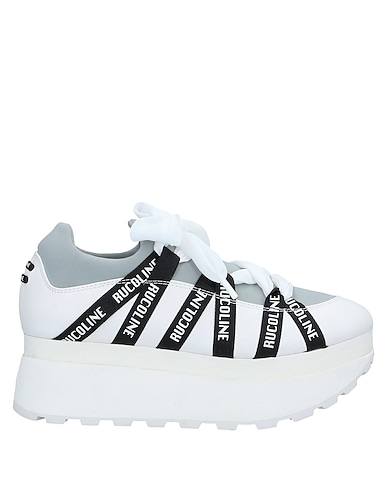 RUCOLINE Sneakers Grey Leather, Textile fibres