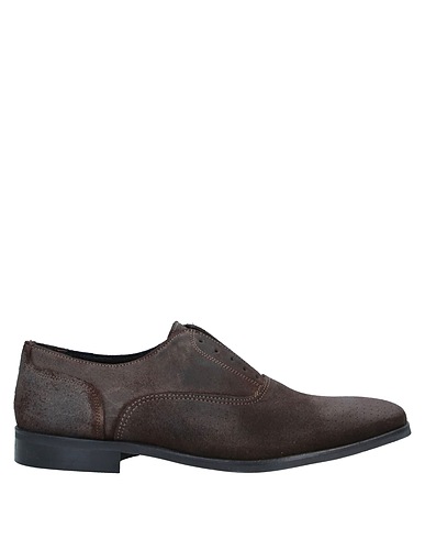 DANIELE ALESSANDRINI Laced shoes Dark brown Leather