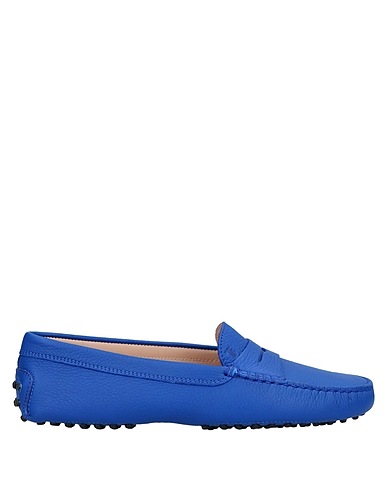 TOD'S Loafers Bright blue Calfskin