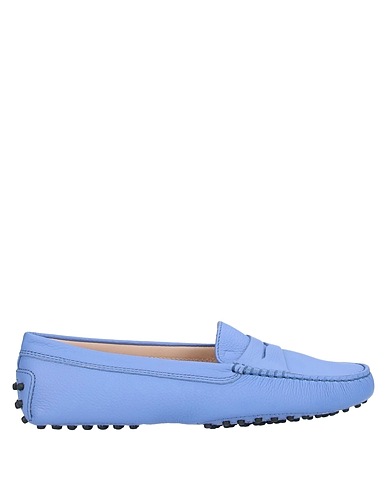 TOD'S Loafers Sky blue Calfskin