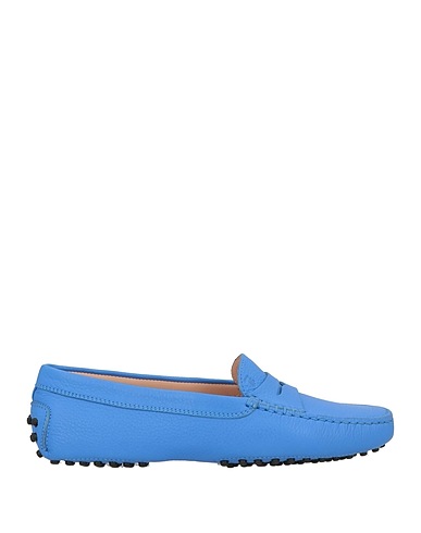 TOD'S Mokassins Taubenblau Kalbsleder