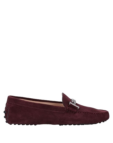 TOD'S Loafers Plum Soft Leather