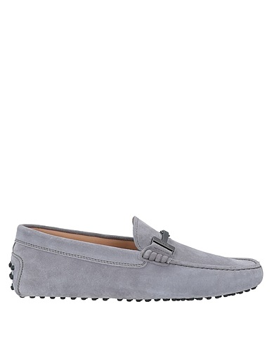 TOD'S モカシン ライトグレー 革