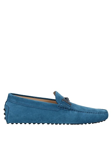 TOD'S Loafers Slate blue Soft Leather