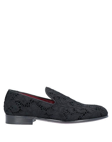 DOLCE&GABBANA Loafers Black Textile fibers