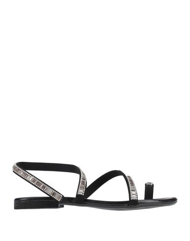 Oroscuro Toe Strap Sandals In Black