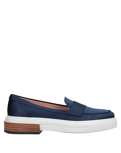 TOD'S 모카신 미드나잇 블루 텍스타일 섬유