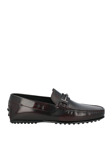 TOD'S Loafers Burgundy Leather