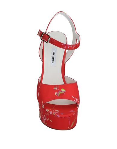 CARMENS CARMENS WOMAN SANDALS RED SIZE 7 TEXTILE FIBERS 11780775VE 11