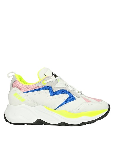 MSGM Sneakers Pink Leather, Textile fibres