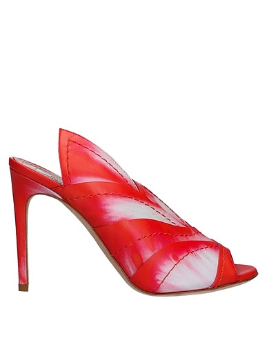 MOSCHINO Sandals Red Soft Leather
