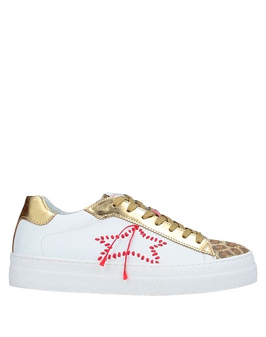 ISHIKAWA Sneakers Gold Leather, Textile fibres