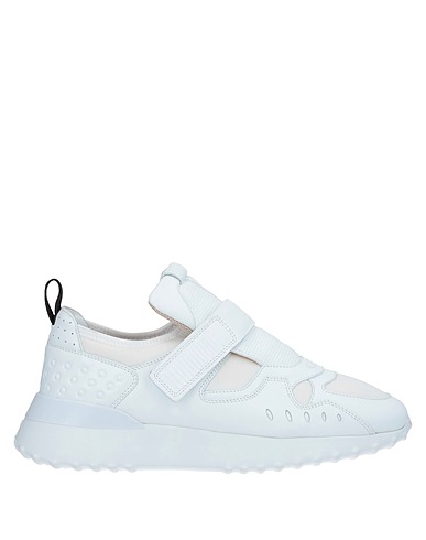 TOD'S Sneakers Bianco Pelle, Fibre tessili